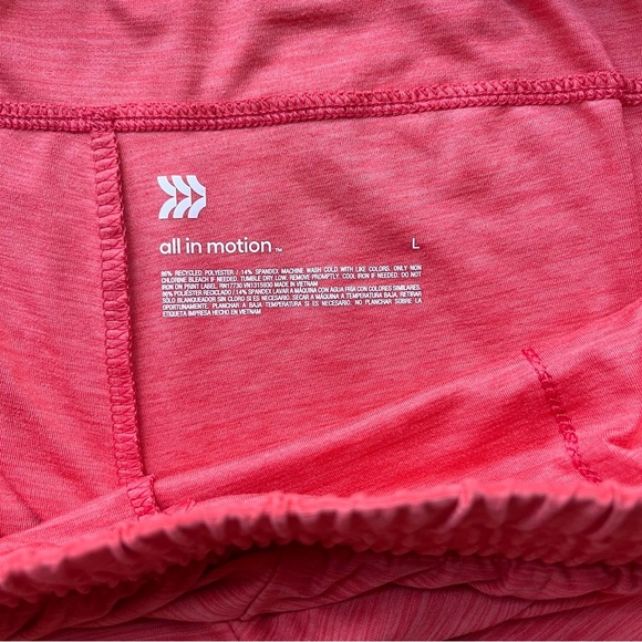 All in Motion Women's Orange Mid-Rise Exercise Shorts - Size L - EUC - Stretch - Picture 3 of 6